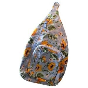 Vera Bradley Sunflower Sky Reactive Slingback backpack